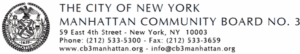 Meeting of Manhattan Community Board #3 held on Tuesday