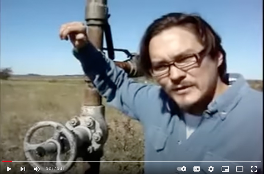 CW Sanders drives over the Barnett Shale during the boom in 2002